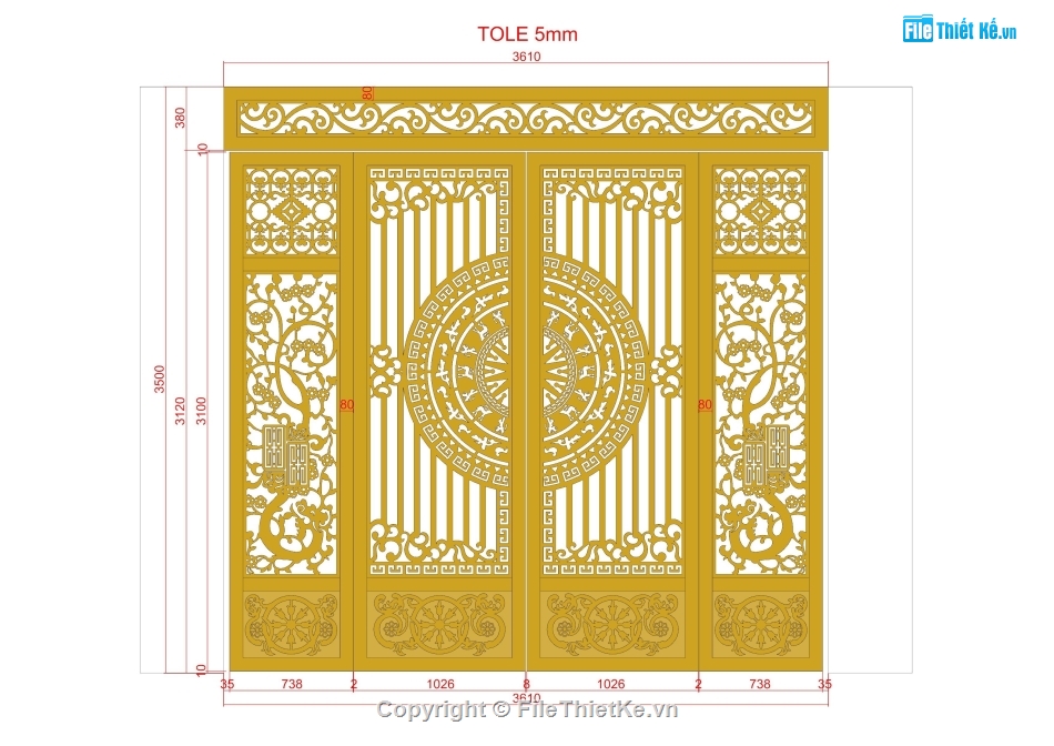 hoa văn,trống đồng,Cửa,CNC hoa văn cổng,hoa văn cổng